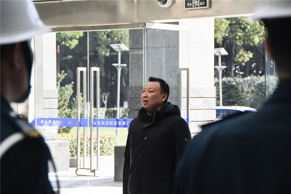 中保恒杰保安服務(wù)集團(tuán)副總經(jīng)理錢(qián)大兵發(fā)表講話